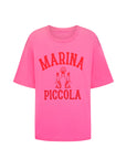 Marina Piccola Oversized Biker Tee - Cosmos Pink shirt SPELL