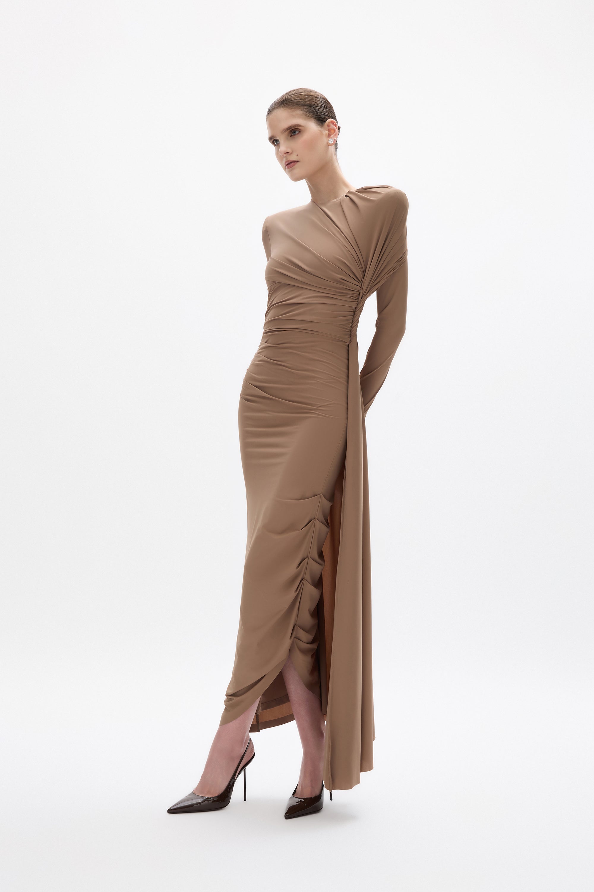 Rico Dress- Mocha Dresses Rachel Gilbert