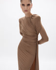 Rico Dress- Mocha Dresses Rachel Gilbert