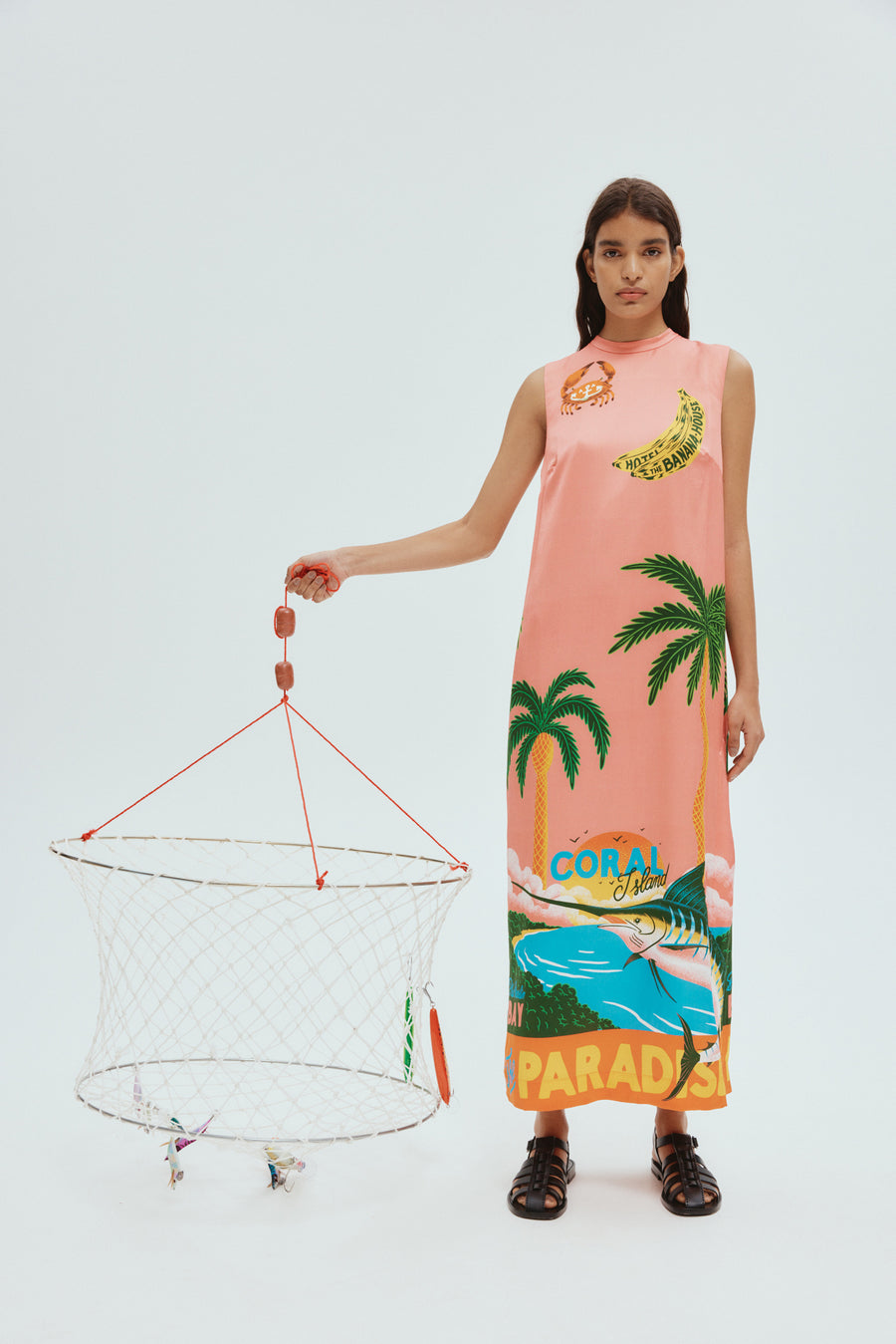 Paradiso Silk Midi Dress Dresses Alèmais   