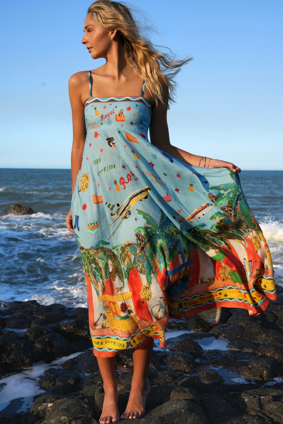 All Aboard Sundress Dresses Alèmais   