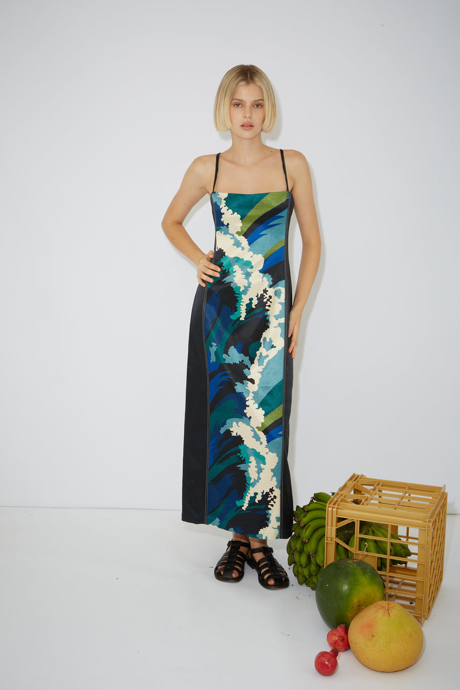 Wave Midi Dress Dresses Alèmais   