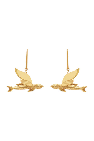 Curio Flying Fish Earrings Earrings Alèmais   