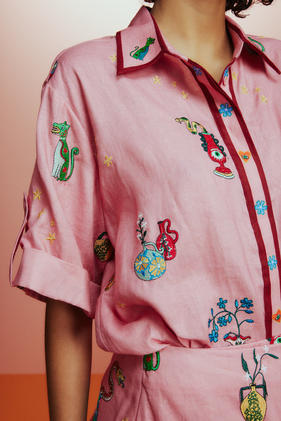 Timmy Embroidered Shirt- Preorder shirt Alèmais   