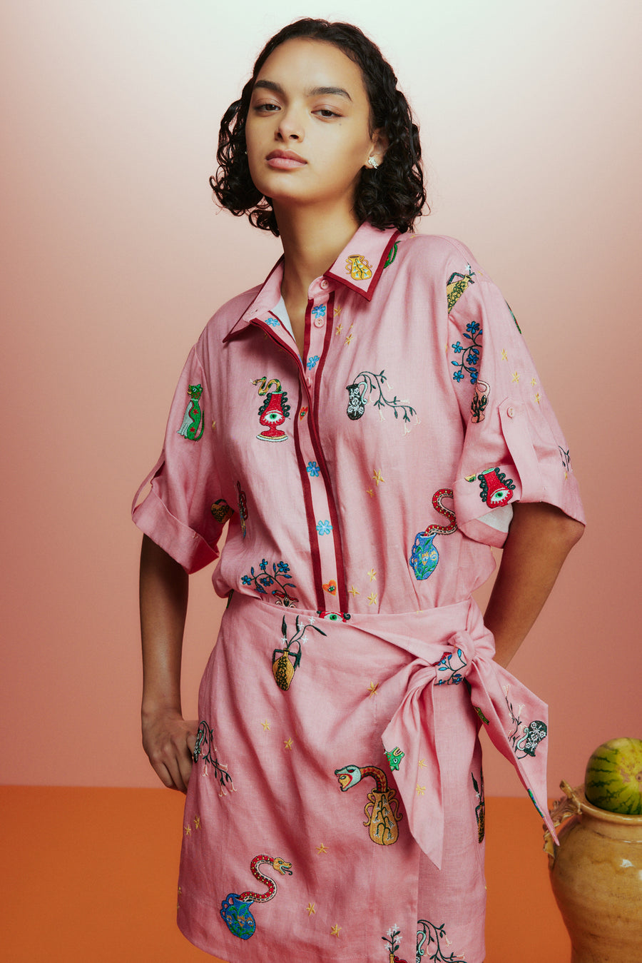 Timmy Embroidered Shirt- Preorder shirt Alèmais   