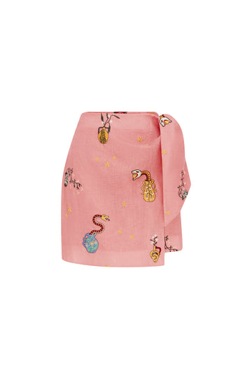 Timmy Embroidered Sarong Skirt- Preorder Skirts Alèmais   