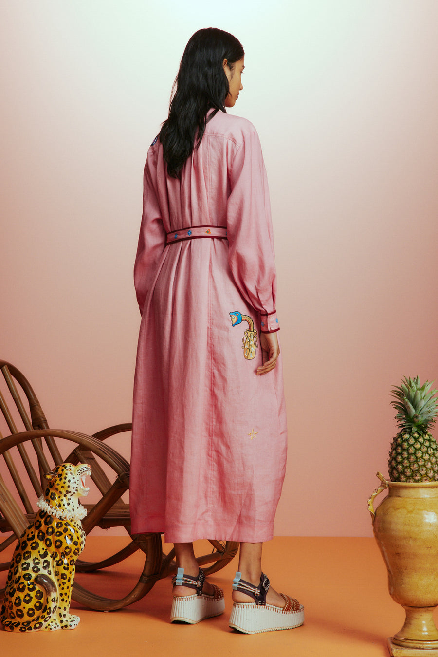 Timmy Embroidered Shirtdress- Preorder Dresses Alèmais   