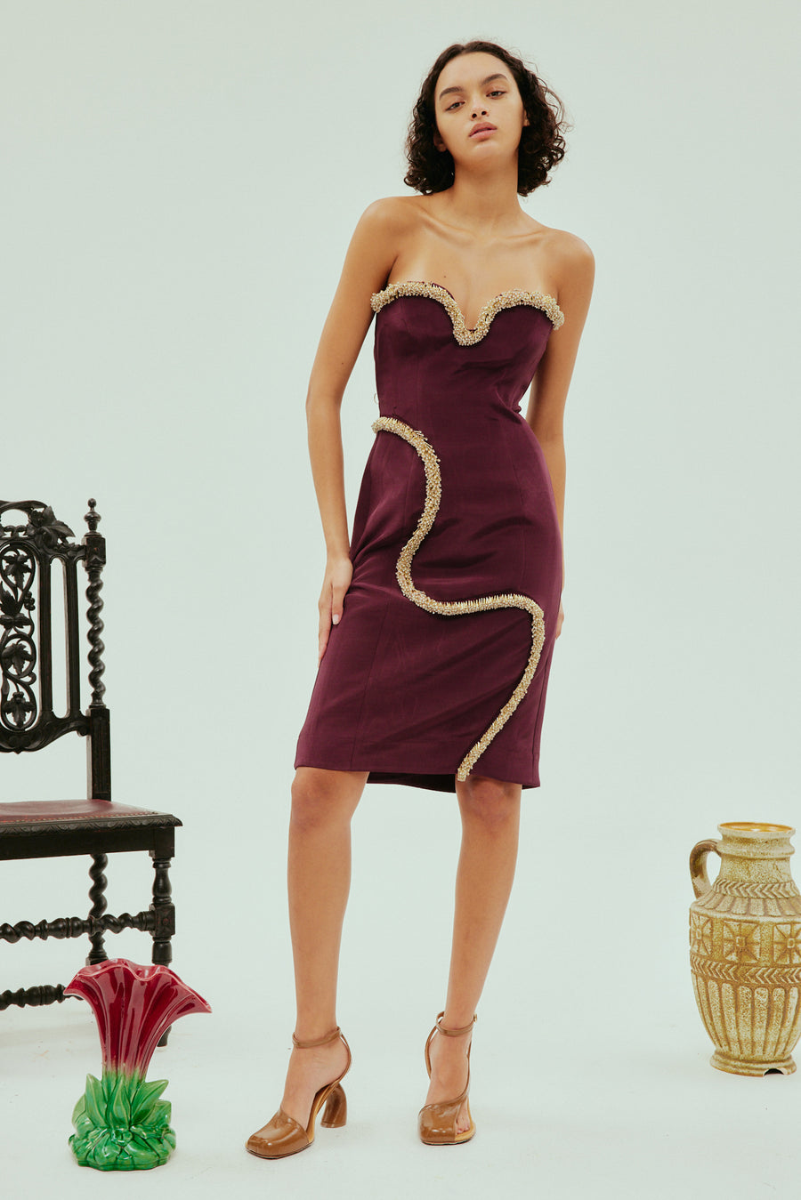 Alemais Orion Embellished Midi Dress Alemais Orion Embellished Midi Dress