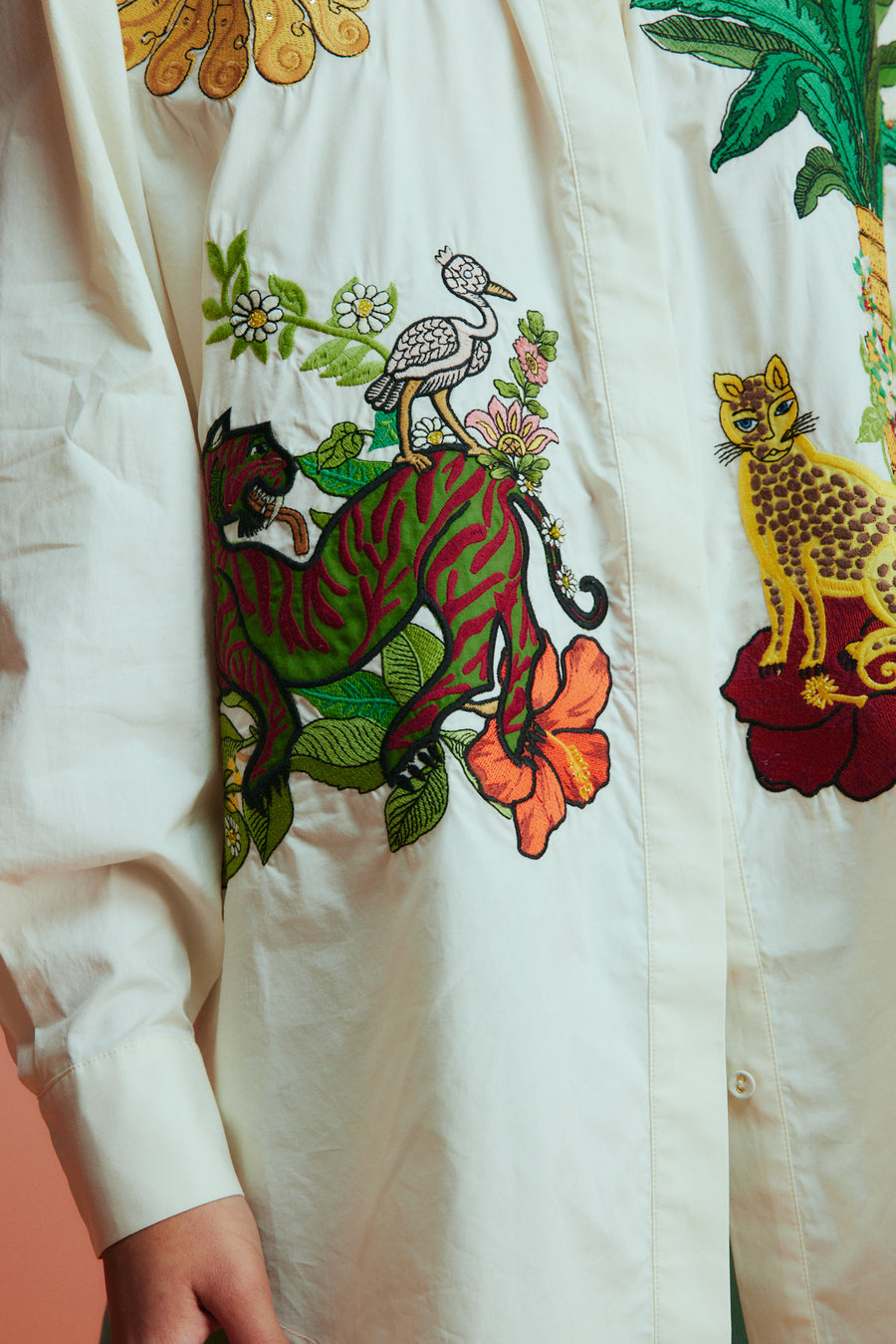 Tiger Embroidered Shirt- Preorder shirt Alèmais   