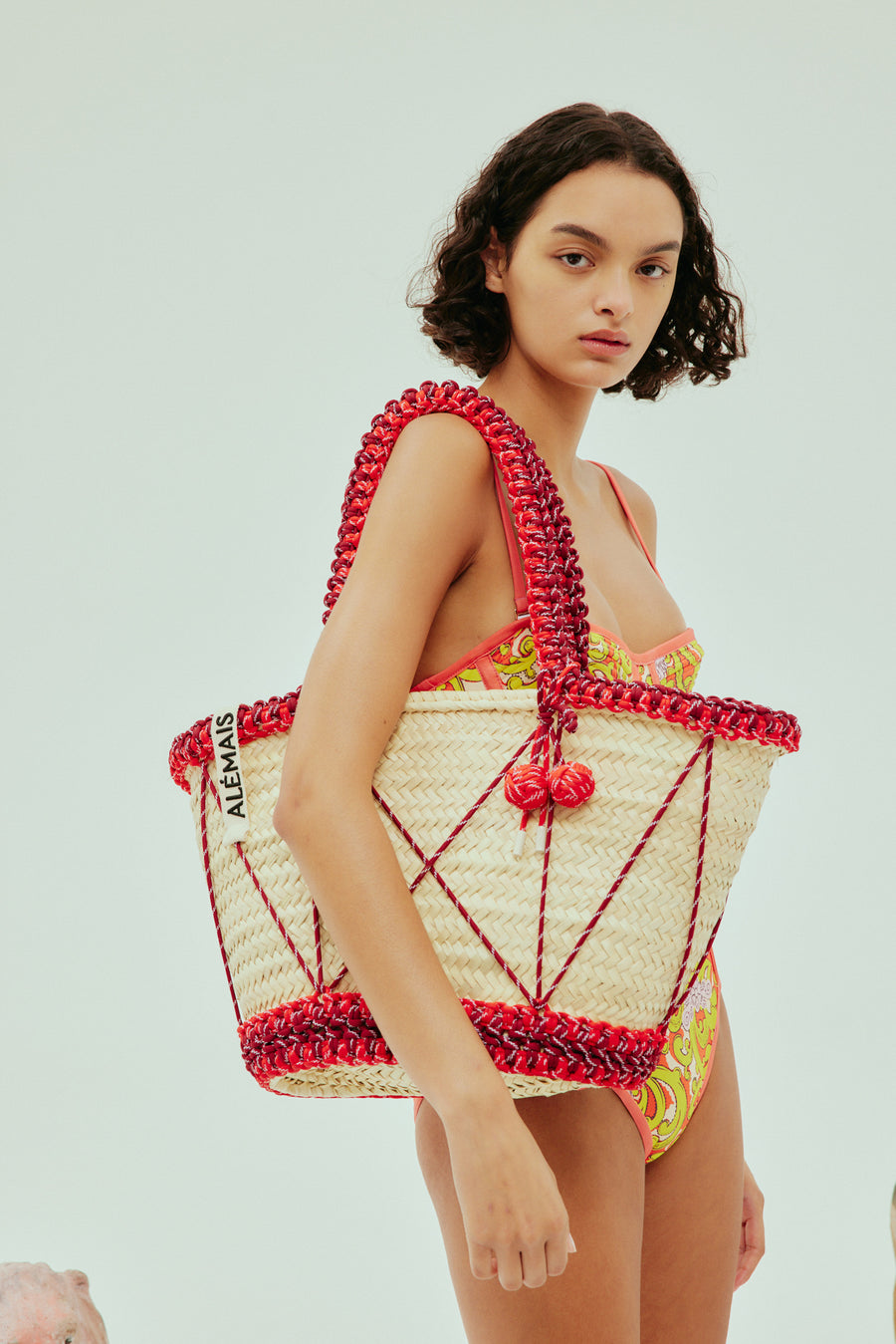 Lalo Macrame Cord Maxi Basket- Preorder bag Alèmais   