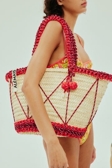 Lalo Macrame Cord Maxi Basket- Preorder bag Alèmais   