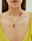 Encanto Fine Chilli Necklace- Preorder Necklaces Alèmais   