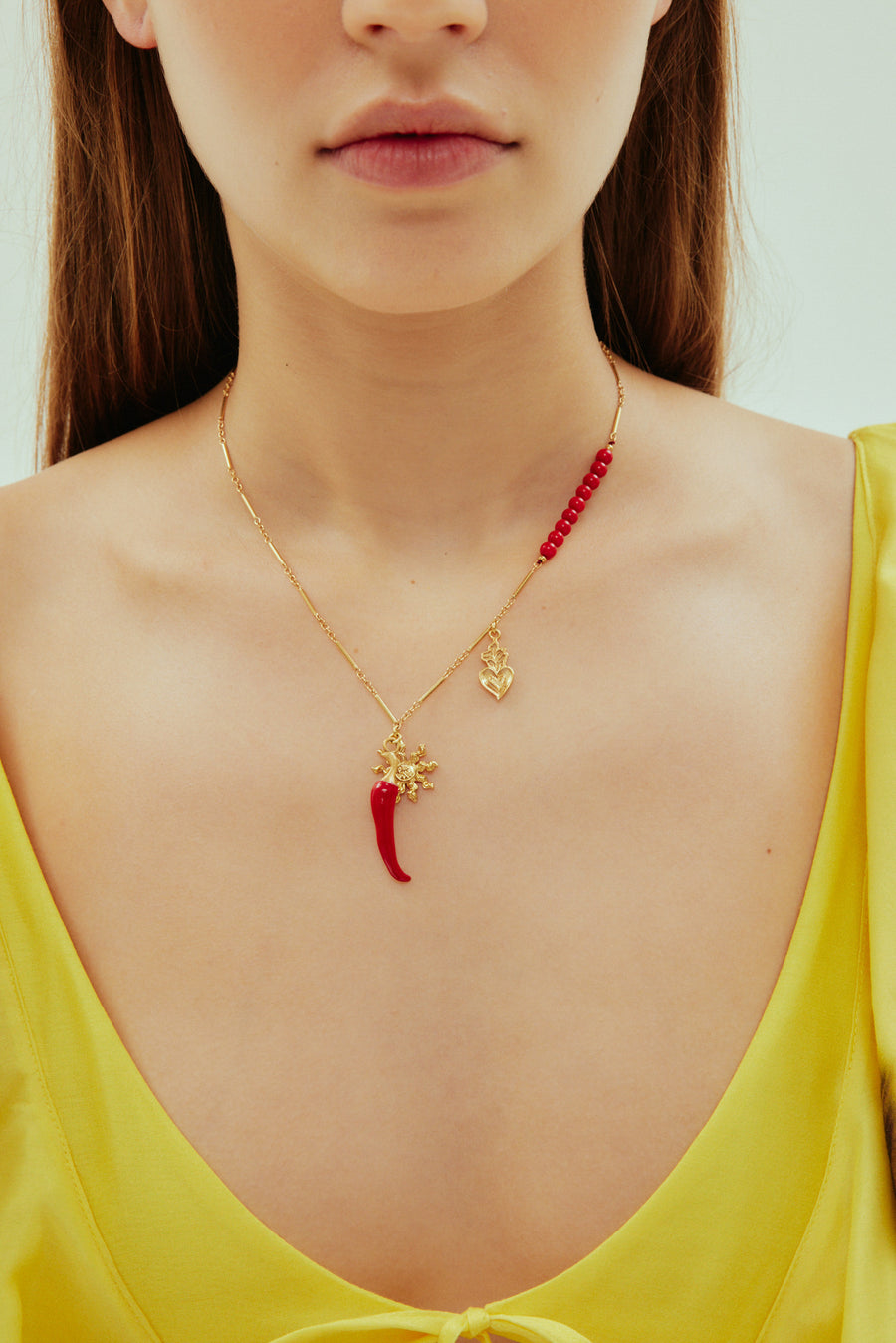 Encanto Fine Chilli Necklace- Preorder Necklaces Alèmais   