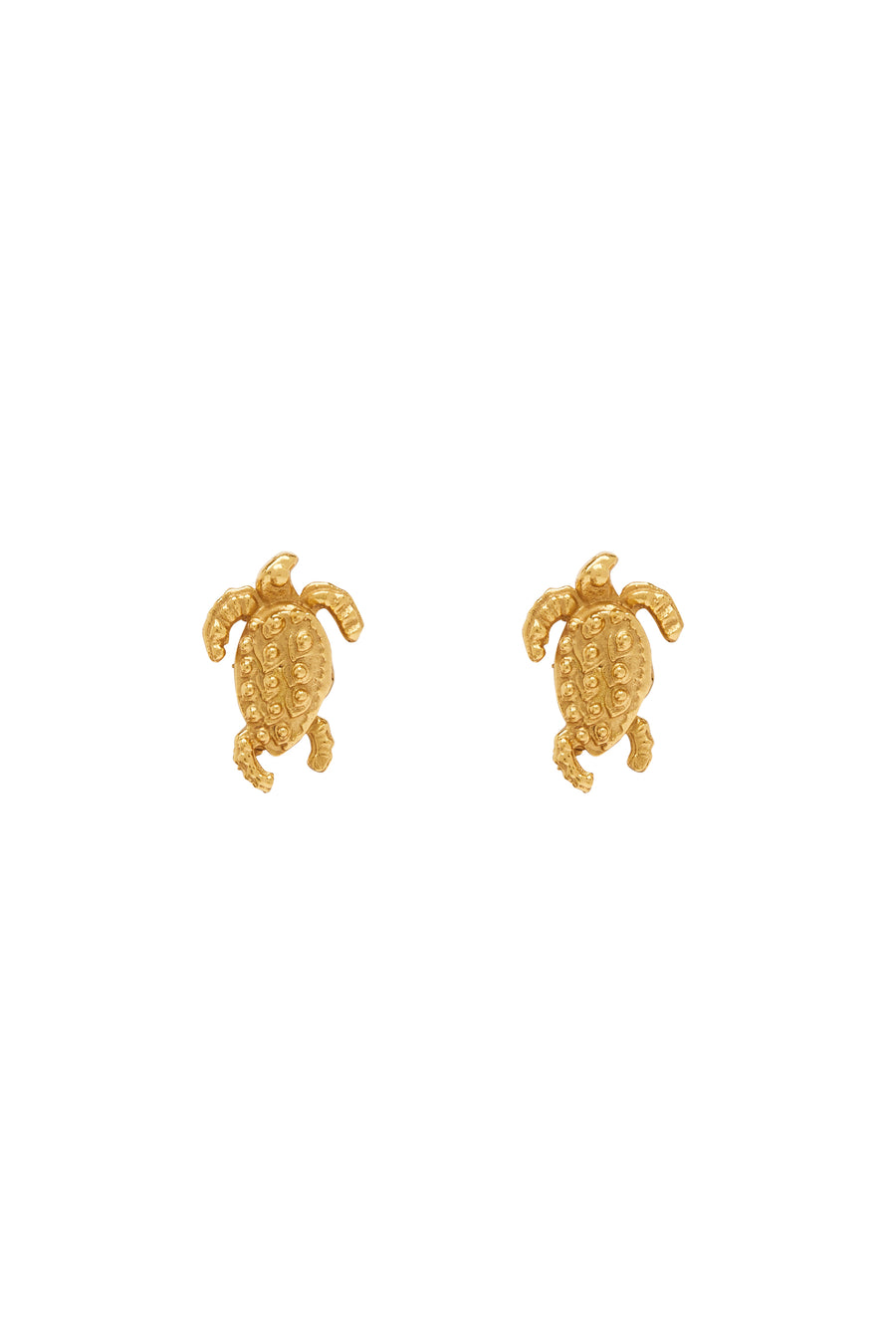 Encanto Turtle Studs Gold Earrings Alèmais   