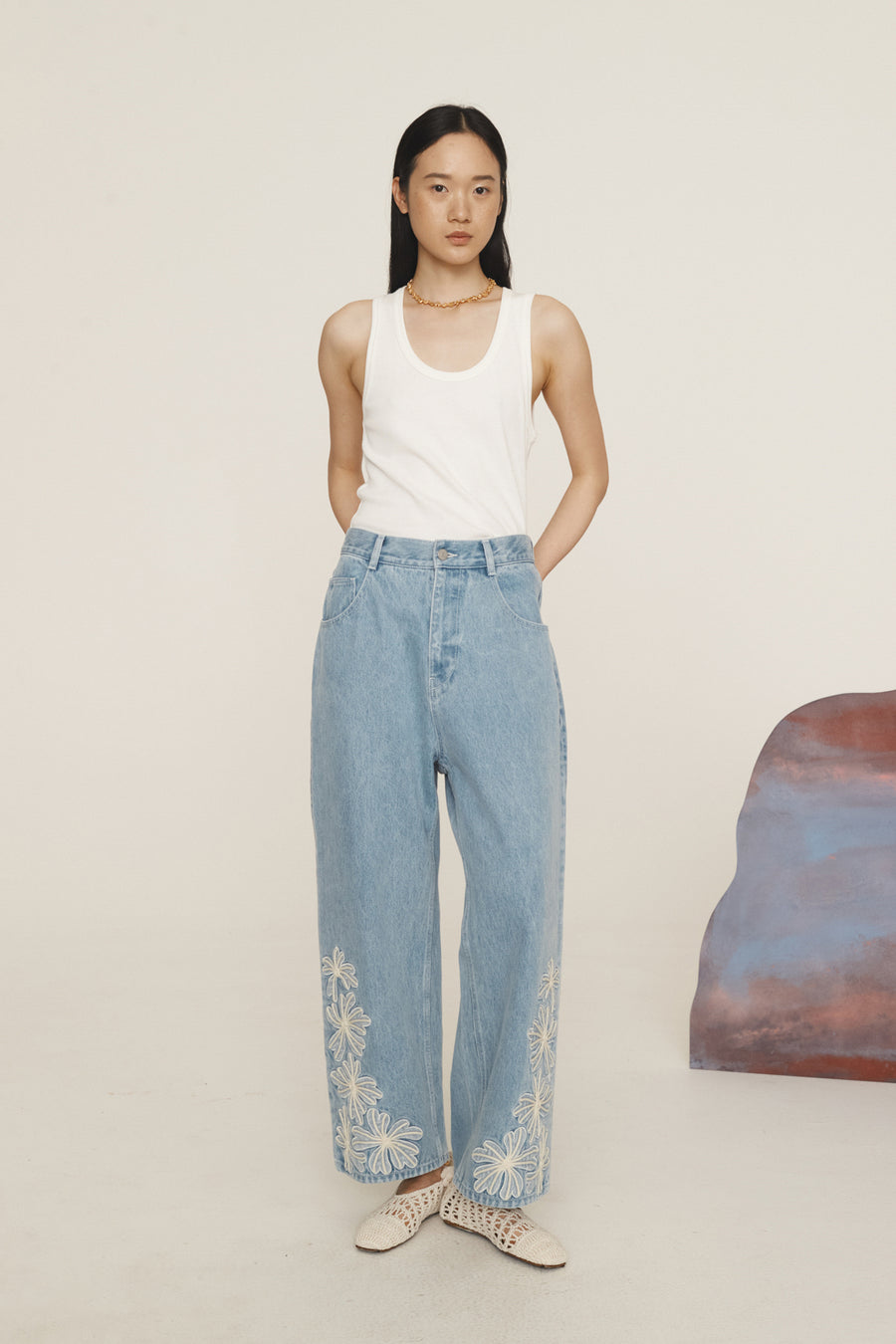 Charlene Denim Jean- Preorder denim jeans Alèmais