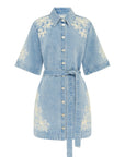 Charlene Denim Mini Dress Dresses Alèmais