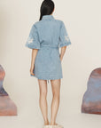 Charlene Denim Mini Dress Dresses Alèmais