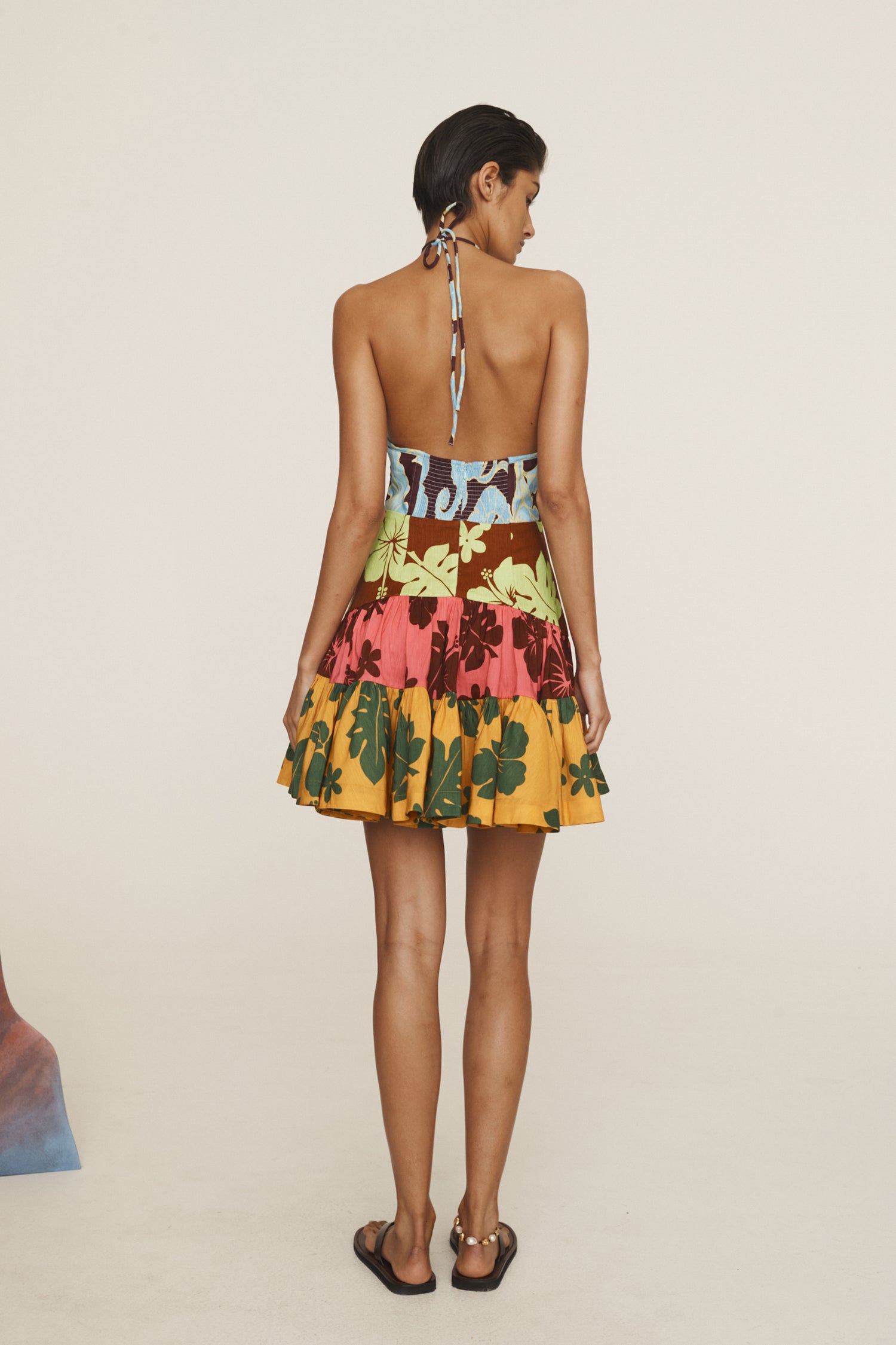 Poppy Spliced Mini Dress Dresses Alèmais