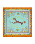 Surrealist Summer Silk Scarf scarf Alèmais