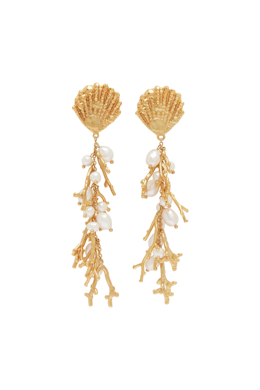 Reverie Cluster Pearl Drop Earrings- Preorder Earrings Alèmais