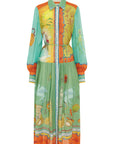 Surrealist Summer Ramie Shirtdress Dresses Alèmais