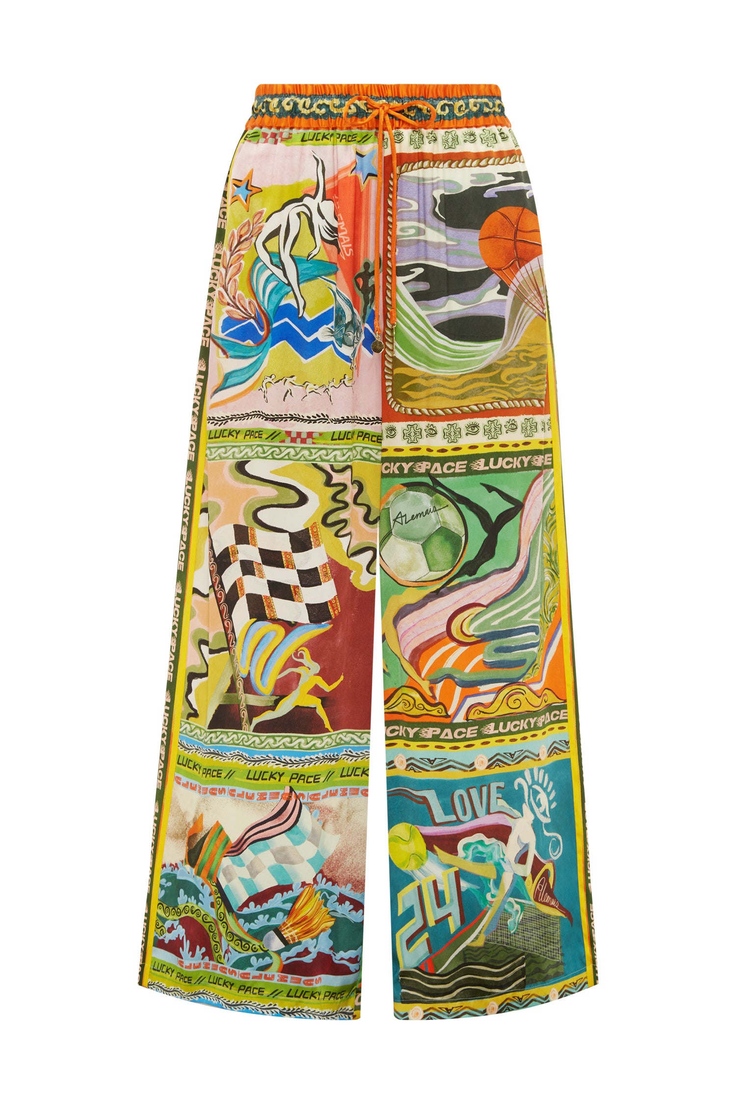 Lucky Pace Silk Pant Pants Alèmais