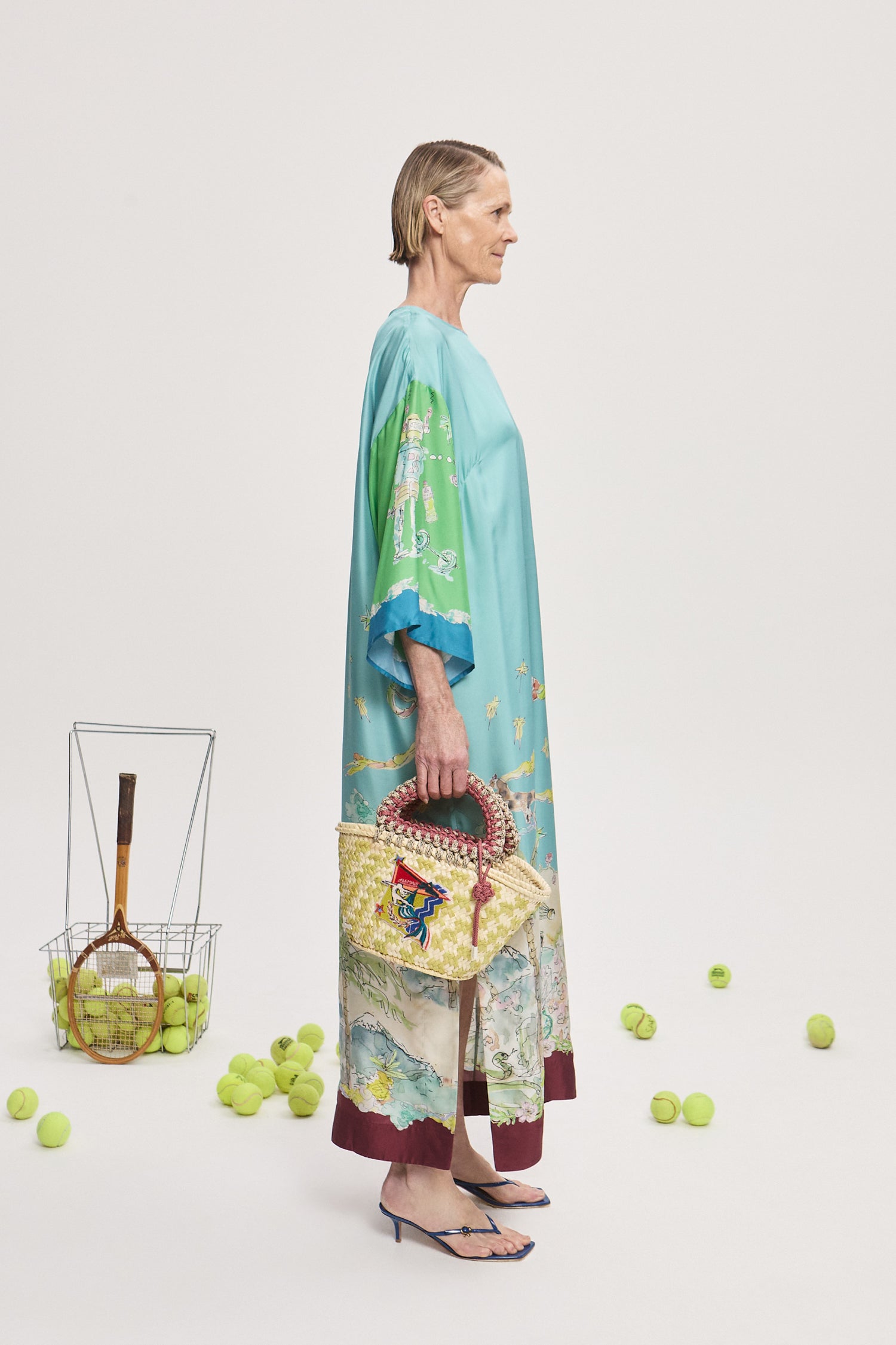 Daria Silk Midi Dress Dresses Alèmais