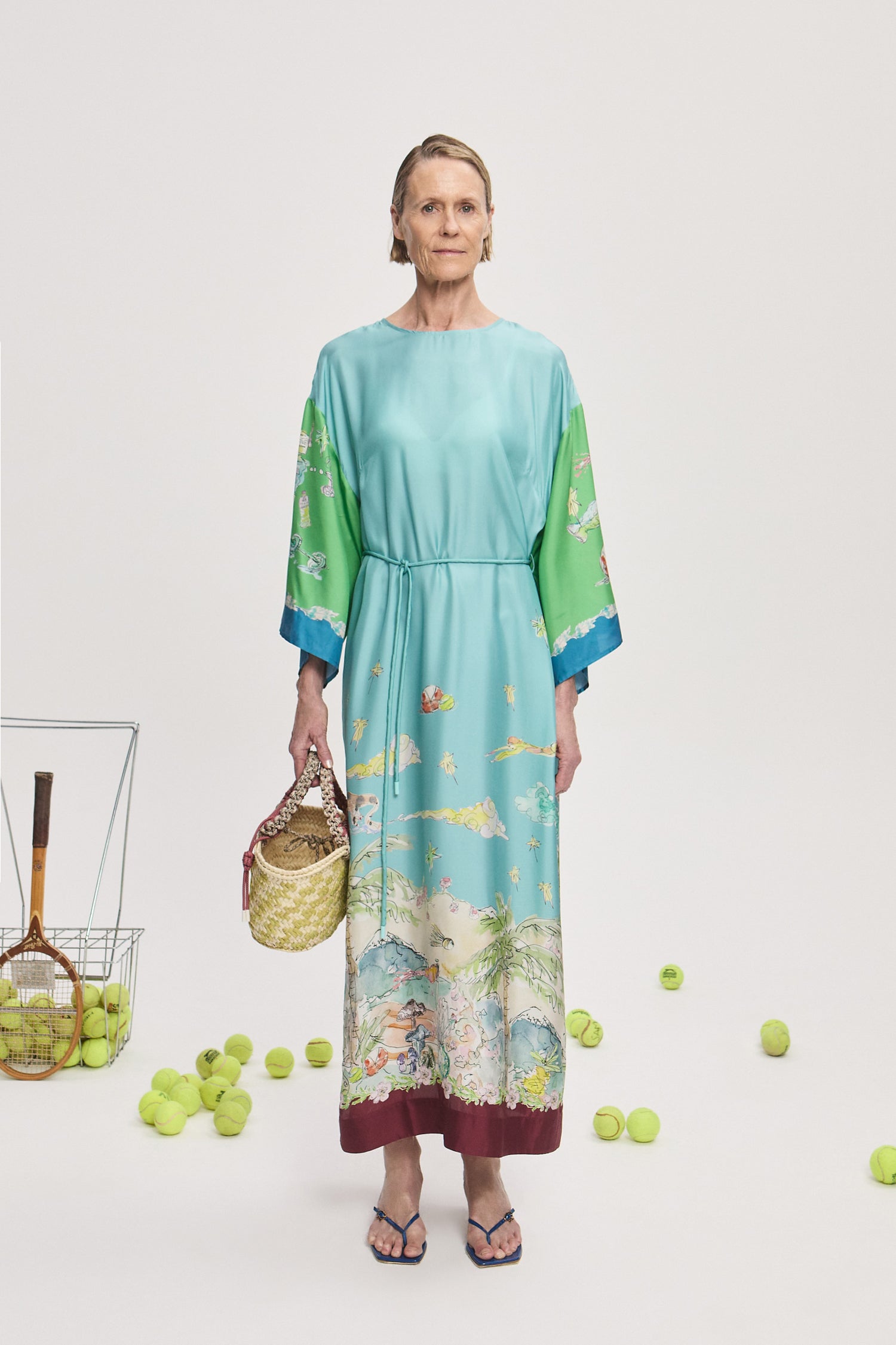 Daria Silk Midi Dress Dresses Alèmais