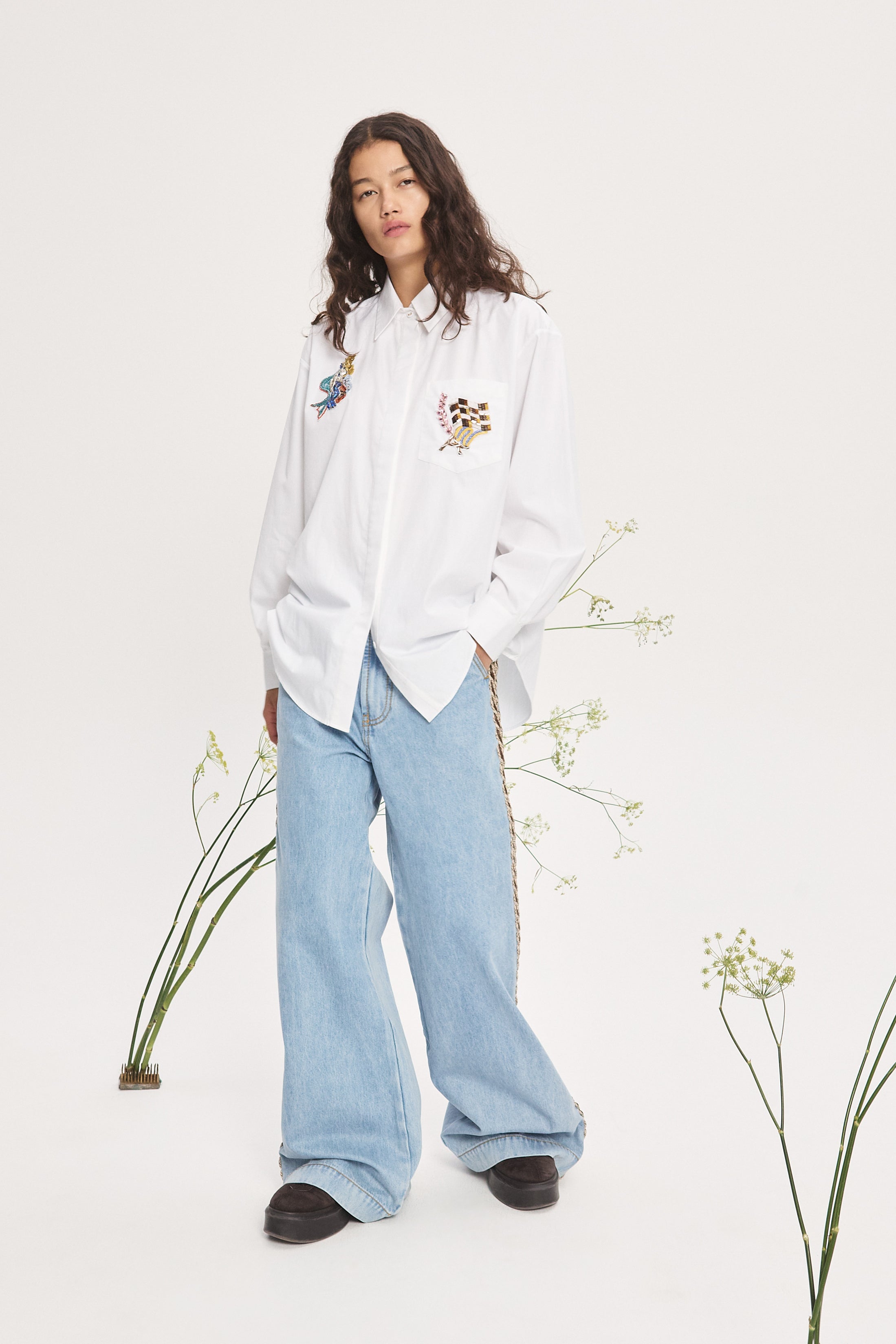 Anouk Embellished Shirt shirt Alèmais