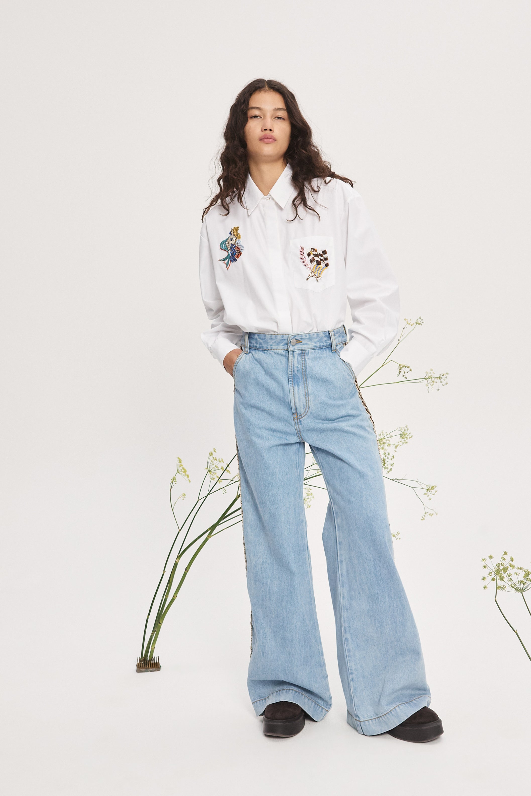 Anouk Embellished Shirt shirt Alèmais