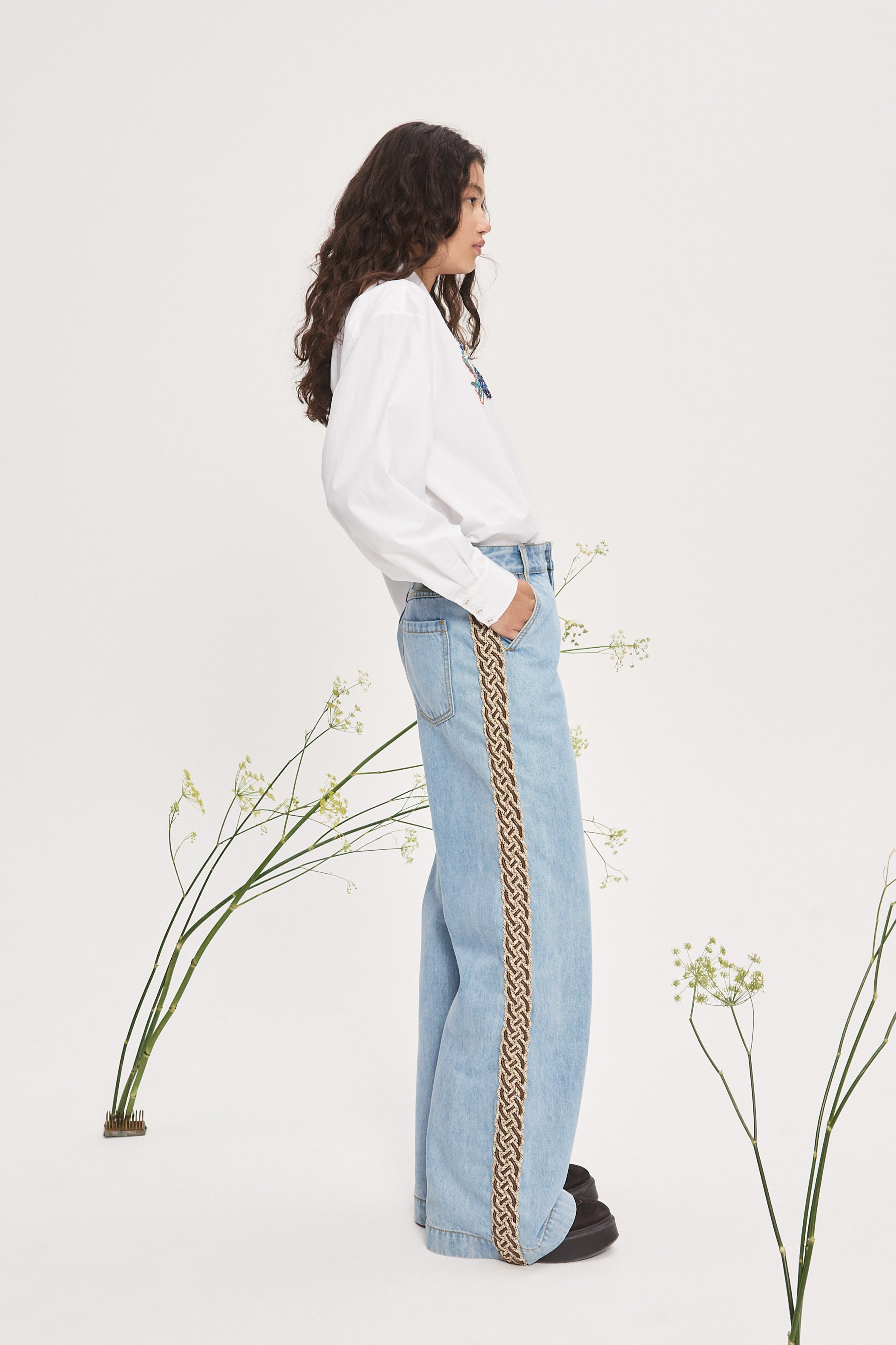 Anouk Embellished Shirt shirt Alèmais