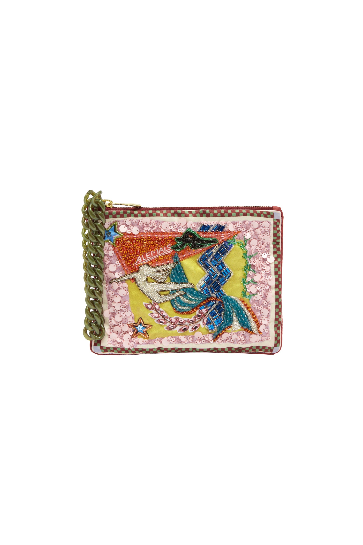 Lucky Pace Beaded Clutch bag Alèmais