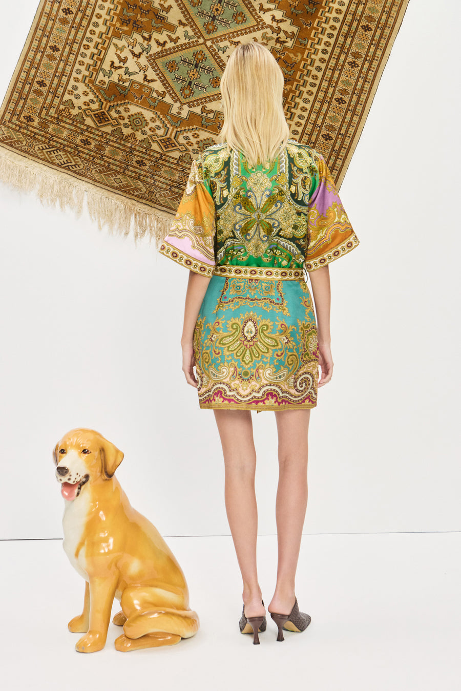 Clemenza Spliced Mini Dress- Preorder Dresses Alèmais