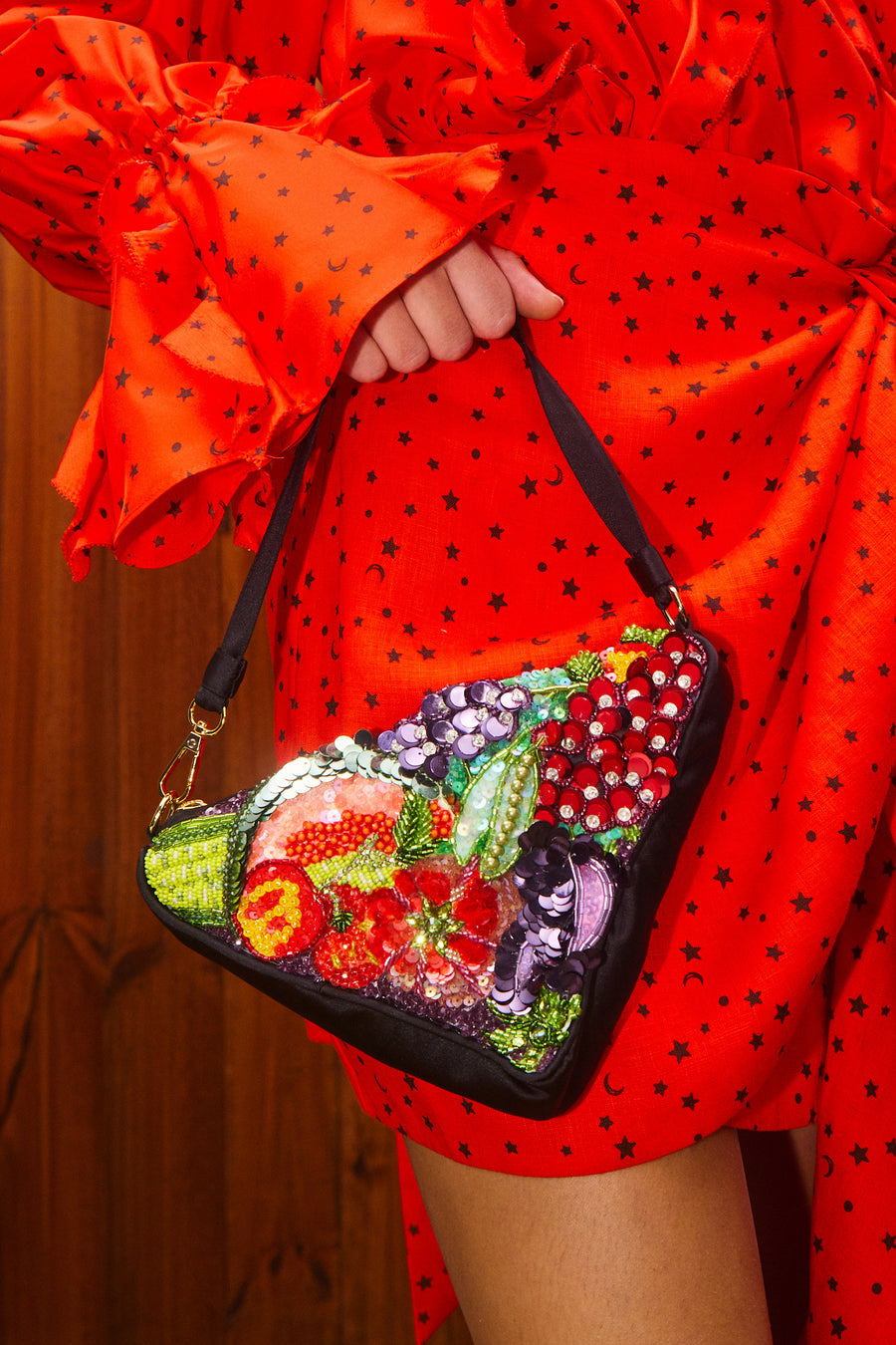 Mercado Triangle Beaded Clutch- Preorder bag Alèmais