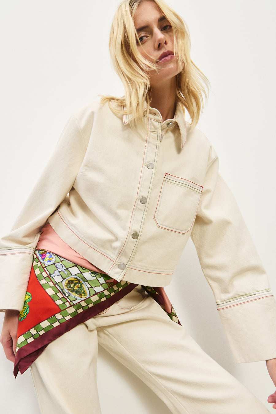 Contessa Silk Scarf- Preorder scarf Alèmais