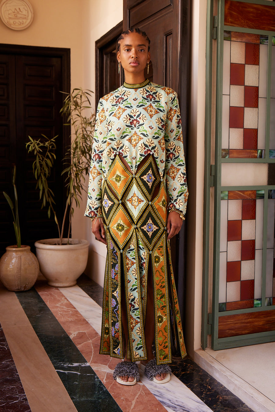 Cece Spliced Midi Dress Dresses Alèmais