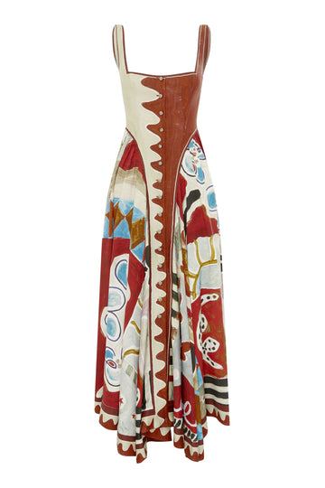 Michelle Square Neck Midi Dress