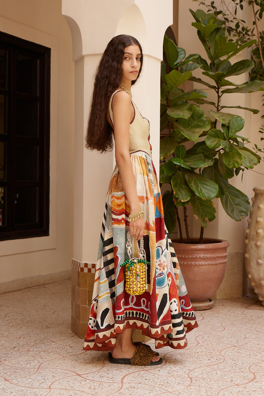 Michelle Square Neck Midi Dress Dresses ALEMAIS