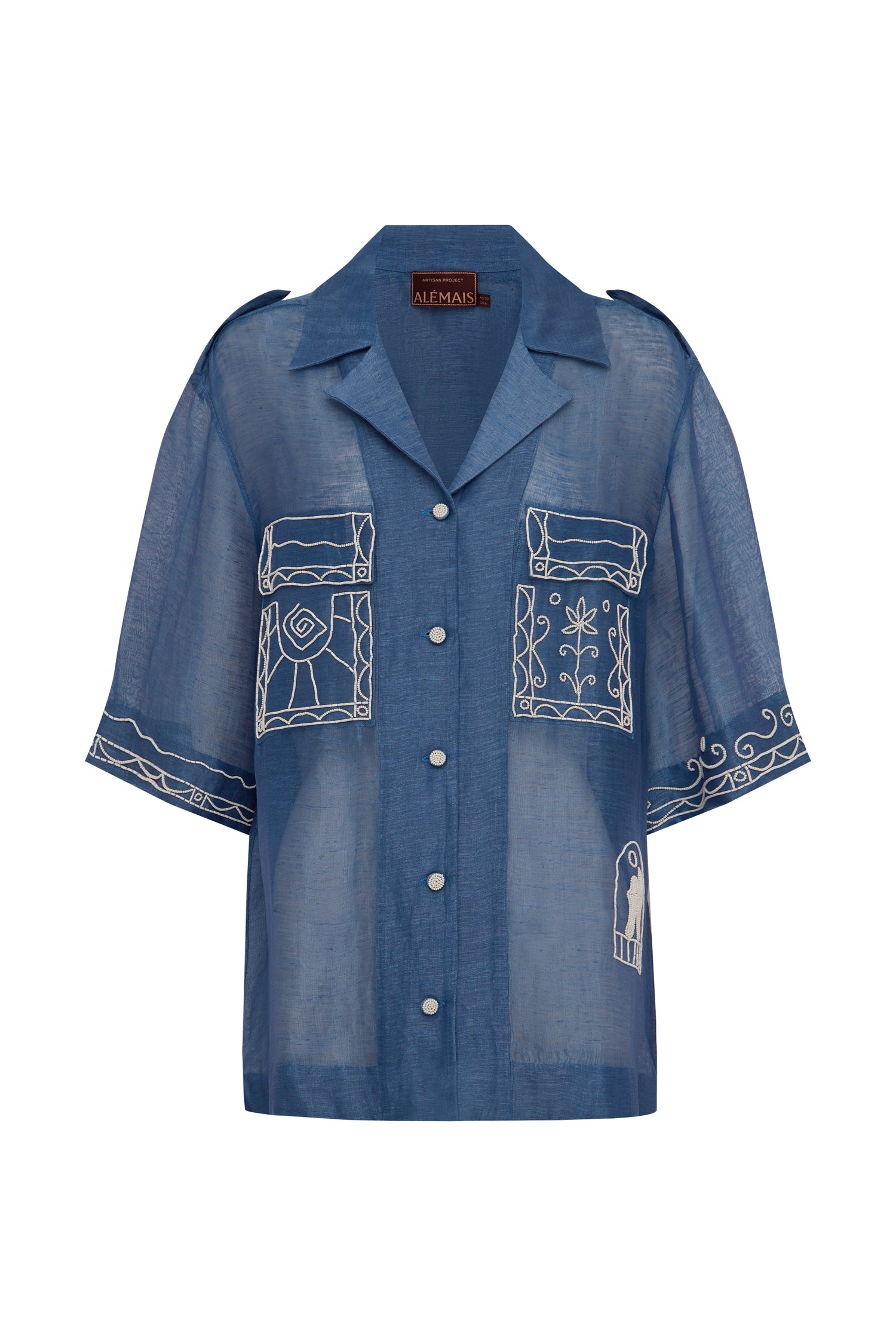 Yasmeen Embellished Oversized Shirt shirt Alèmais