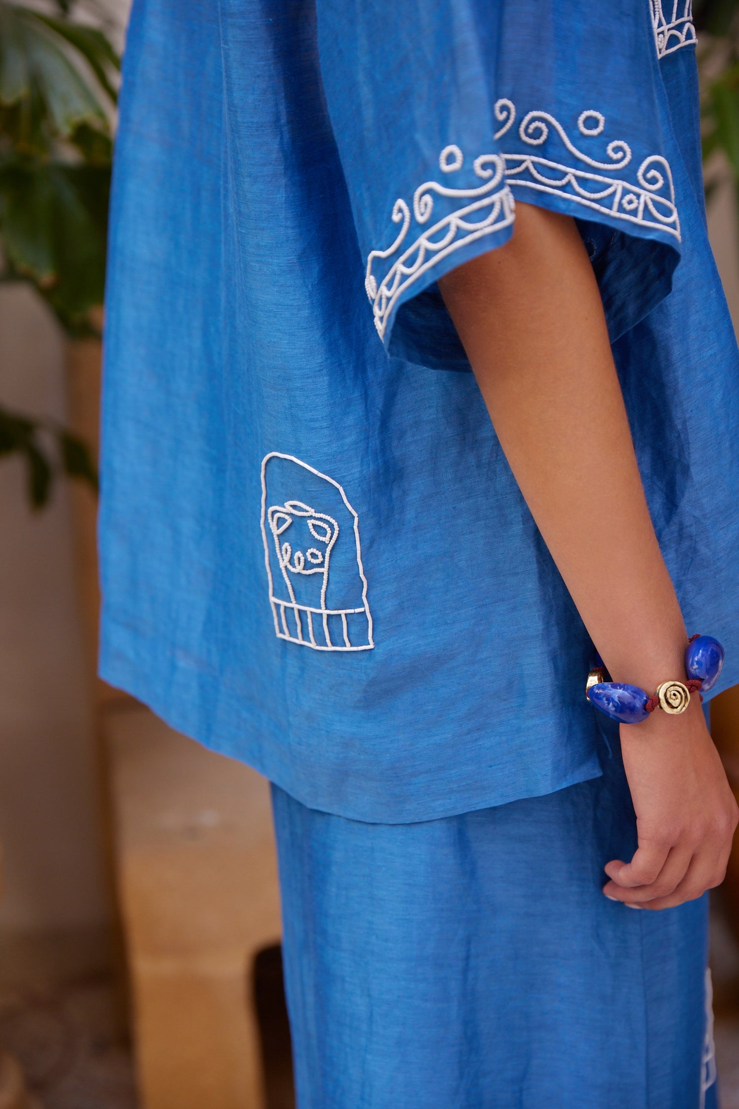 Yasmeen Embellished Oversized Shirt shirt Alèmais