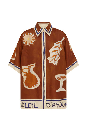 Soleil D'amour Silk Shirt- Preorder shirt Alèmais