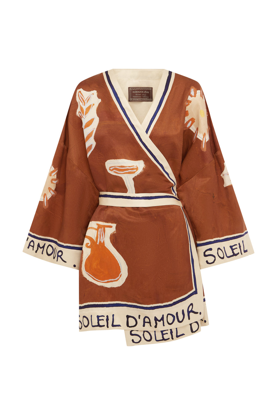 Soleil D'amour Wrap Mini Dress Dresses Alèmais