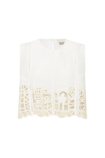 Rosemary Embroidered Top shirt Alèmais