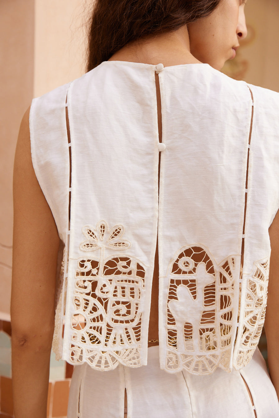 Rosemary Embroidered Top shirt Alèmais