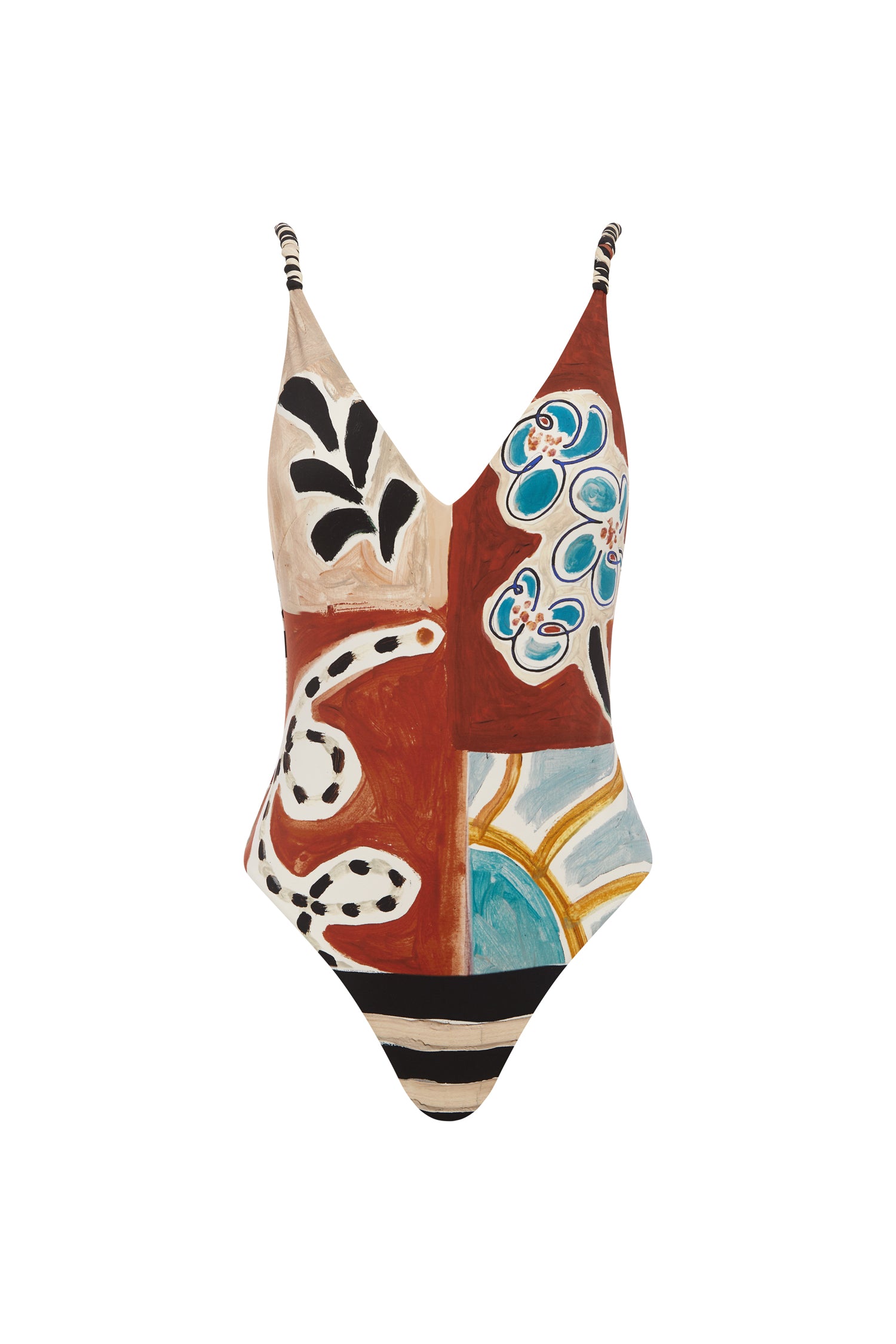 Michelle V Neck One Piece top Alèmais