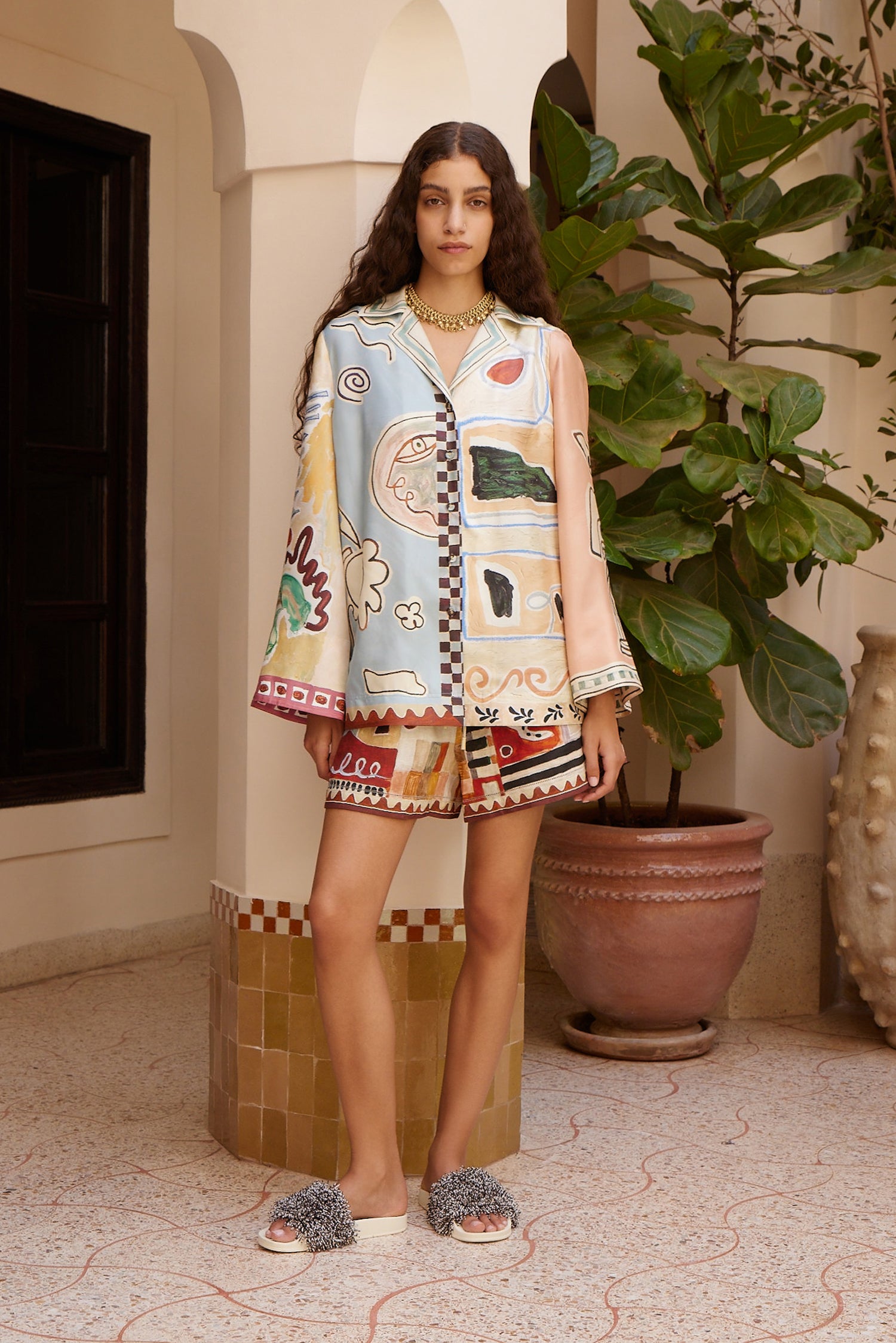 Michelle Silk Shirt shirt Alèmais