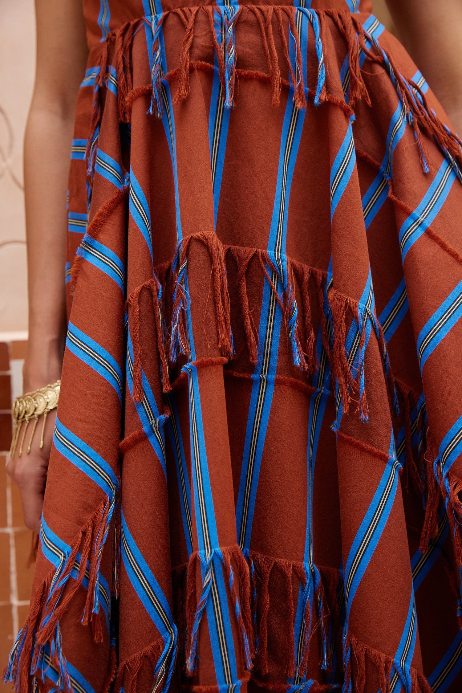 Noura Fringe Midi Dress Dresses Alèmais