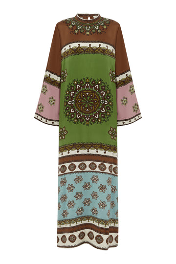 Contina Silk Midi Dress- Preorder Dresses Alèmais
