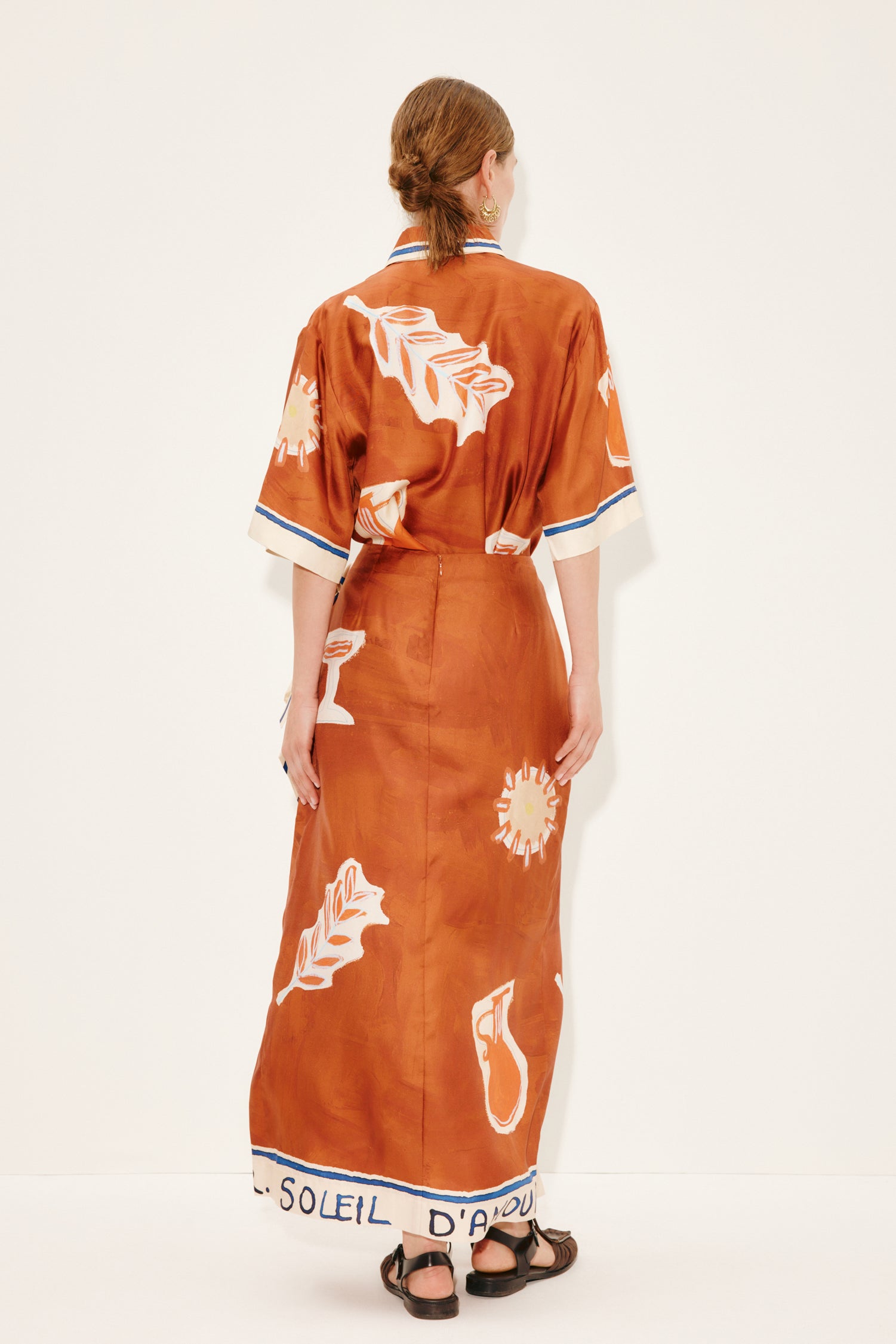 Soleil D'amour Silk Sarong Skirt Skirts Alèmais