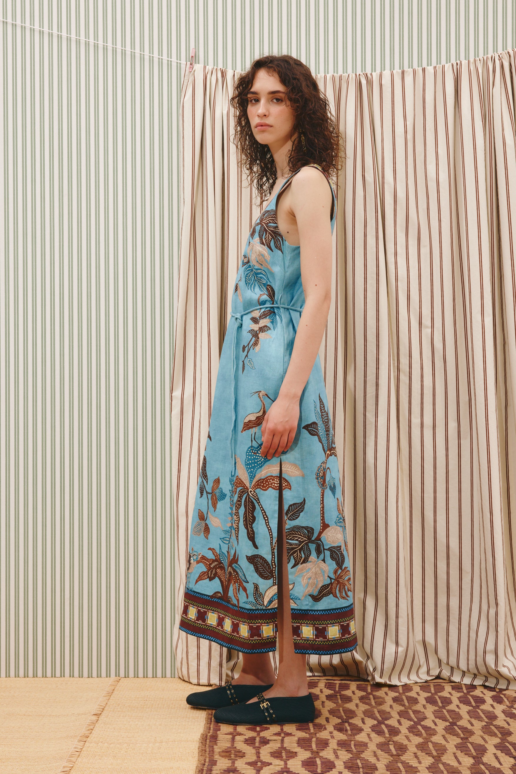 Georgie Sleeveless Midi Dress Dresses ALEMAIS